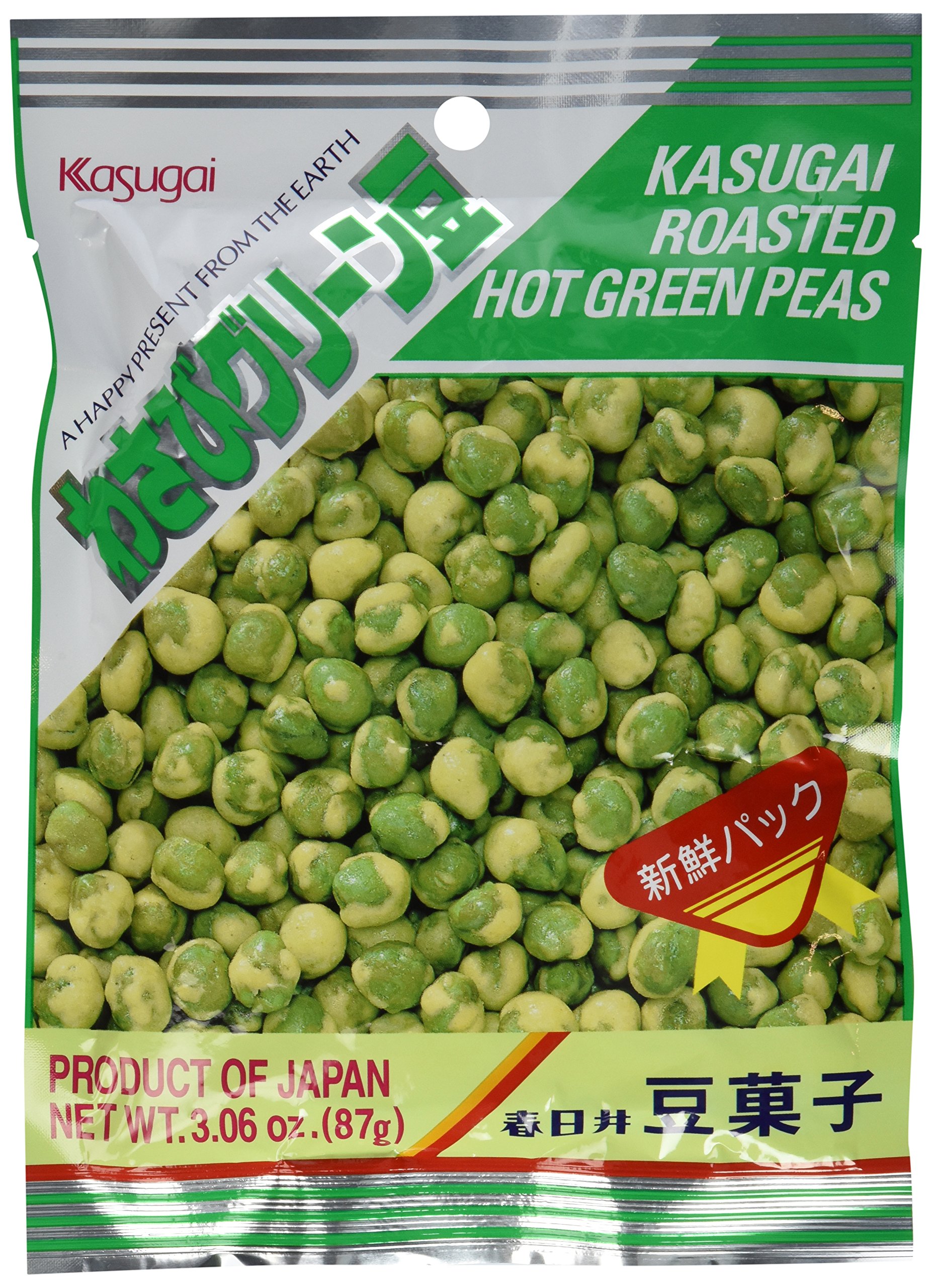Kasugai Roasted Hot Wasabi Flavor Green Peas Japanese Import