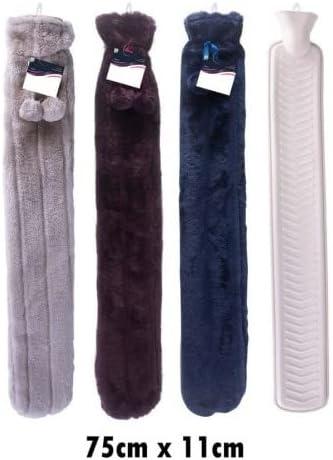 Primes Diy L Extra Long Hot Water Bottle With Washable Plush Cover Giant Size For Full Body