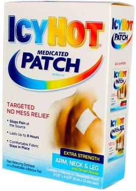 Pack Of ICY HOT Medicated Patches Extra Strength For Small Arm Neck Leg Count Each Buy