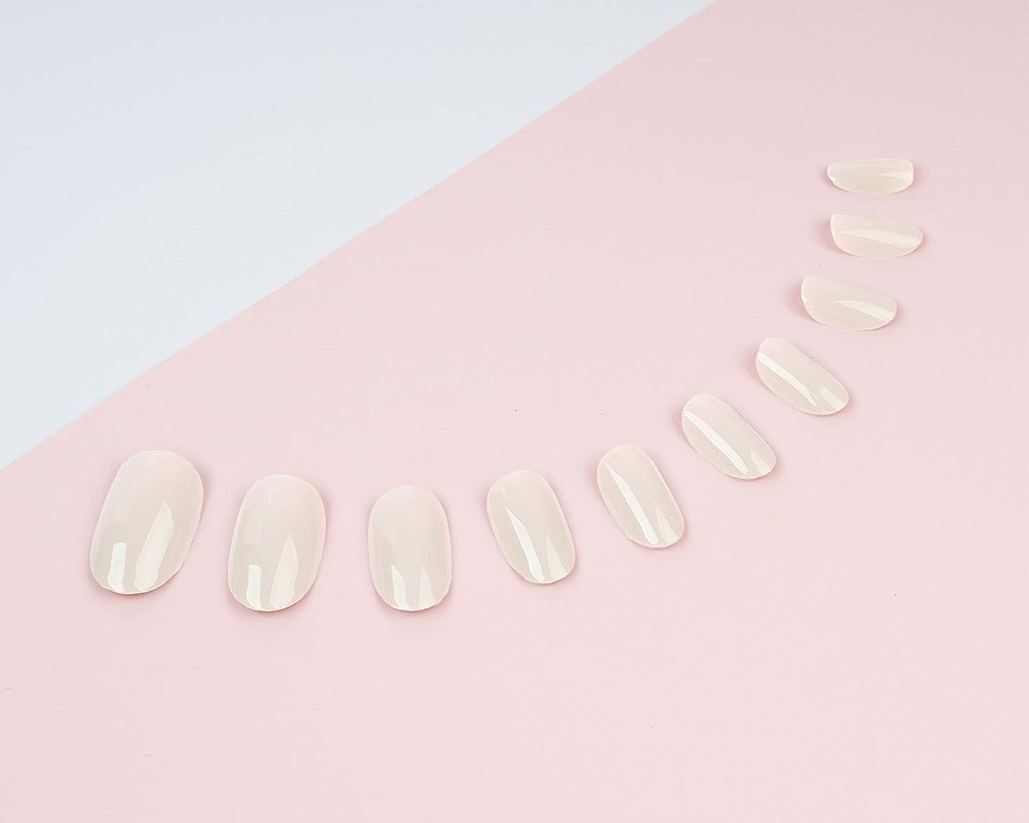 Invogue Classic Nude Oval Nails Pieces For Elegant Style Buy Now With Express