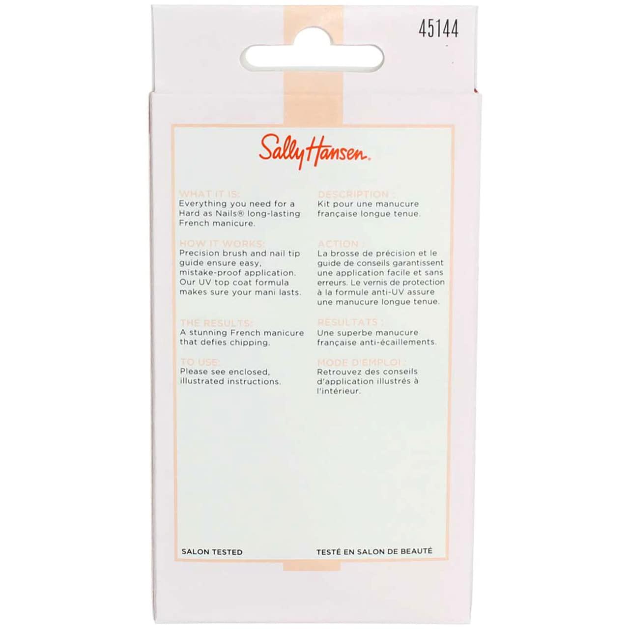 Sally Hansen Hard As Nails French Manicure Nearly Nude Kit Strong And Chic Nail Care Set Buy