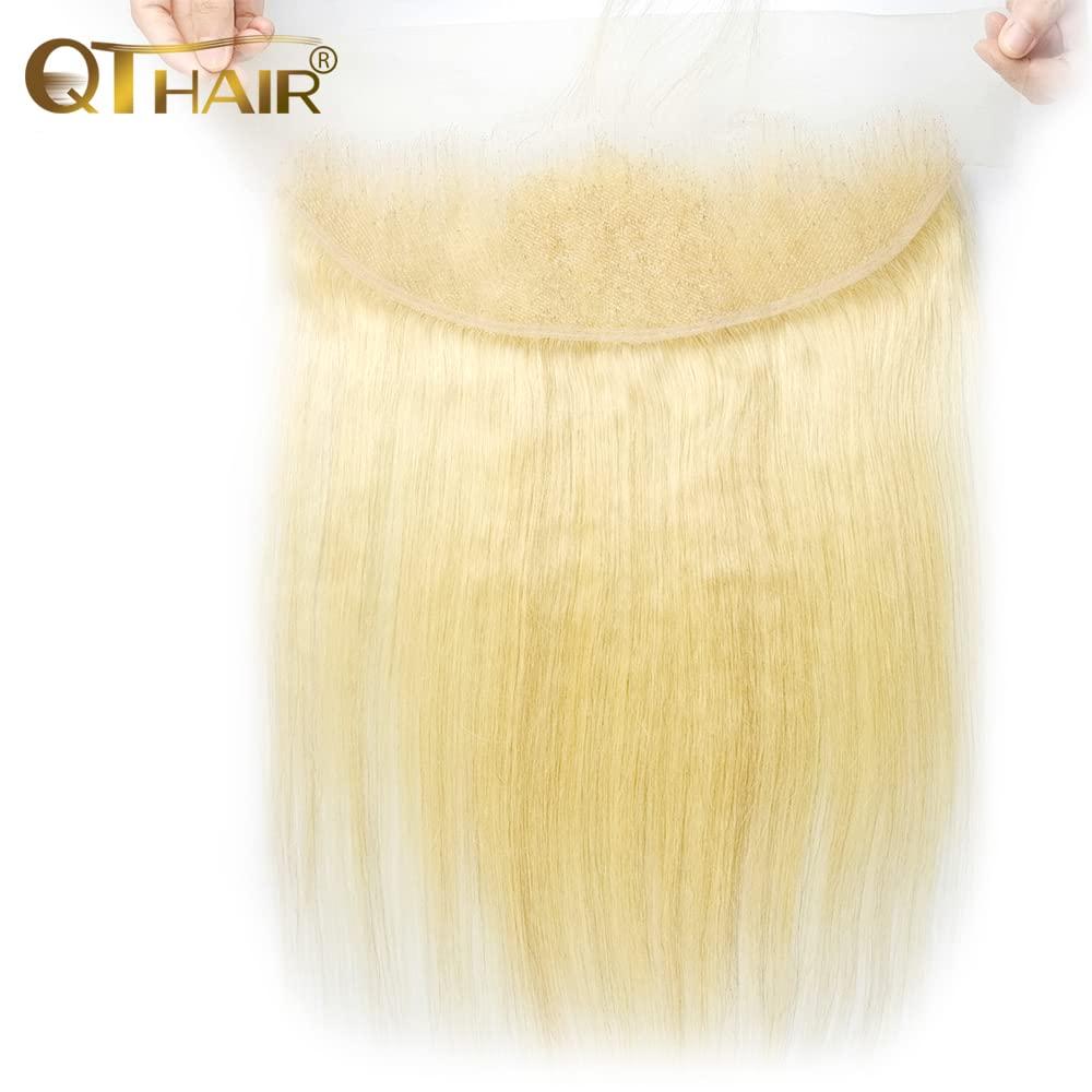 QTHAIR A Russian Blonde Transparent Lace Frontal Body Wave