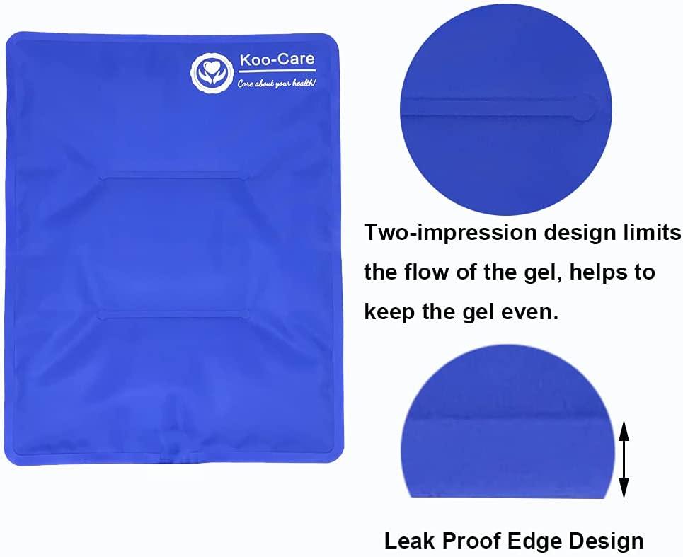 Koo Care Large Flexible Gel Ice Pack Wrap With Straps Hot Cold Therapy For Pain Relief