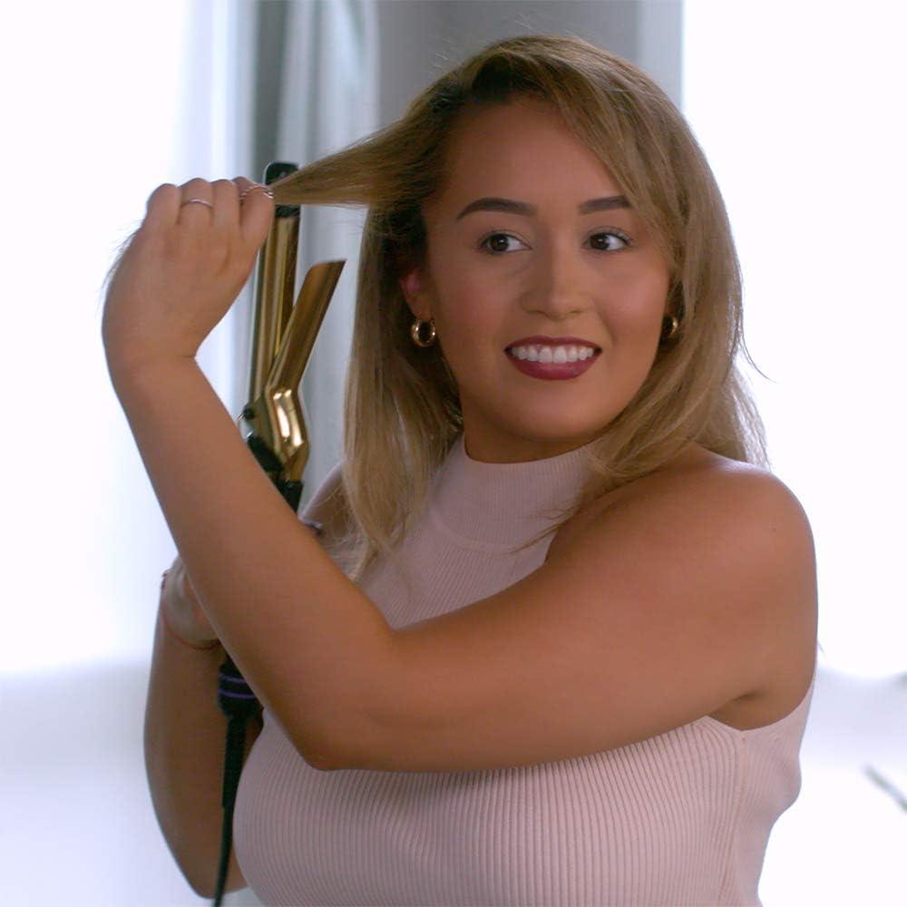 Hot Tools Pro Signature Gold Curling Iron Mm Gold Plated Barrels Pulse Technology Long