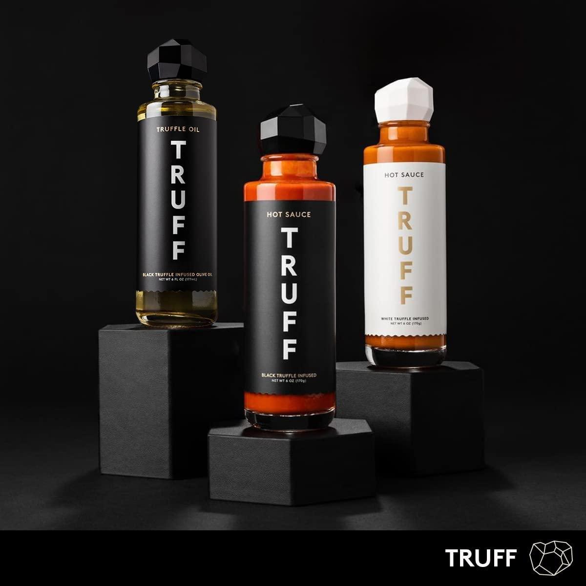 TRUFF Best Seller Pack Original White Truffle Hot Sauce Black Truffle Oil Bottle Bundle