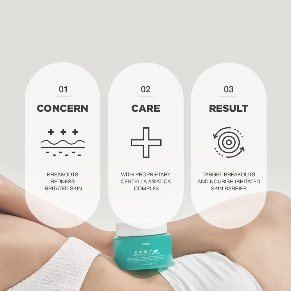 Natural Butt Acne Cream For Ingrown Hairs Bikini Bumps Razor Bumps Body Blemish Treatment