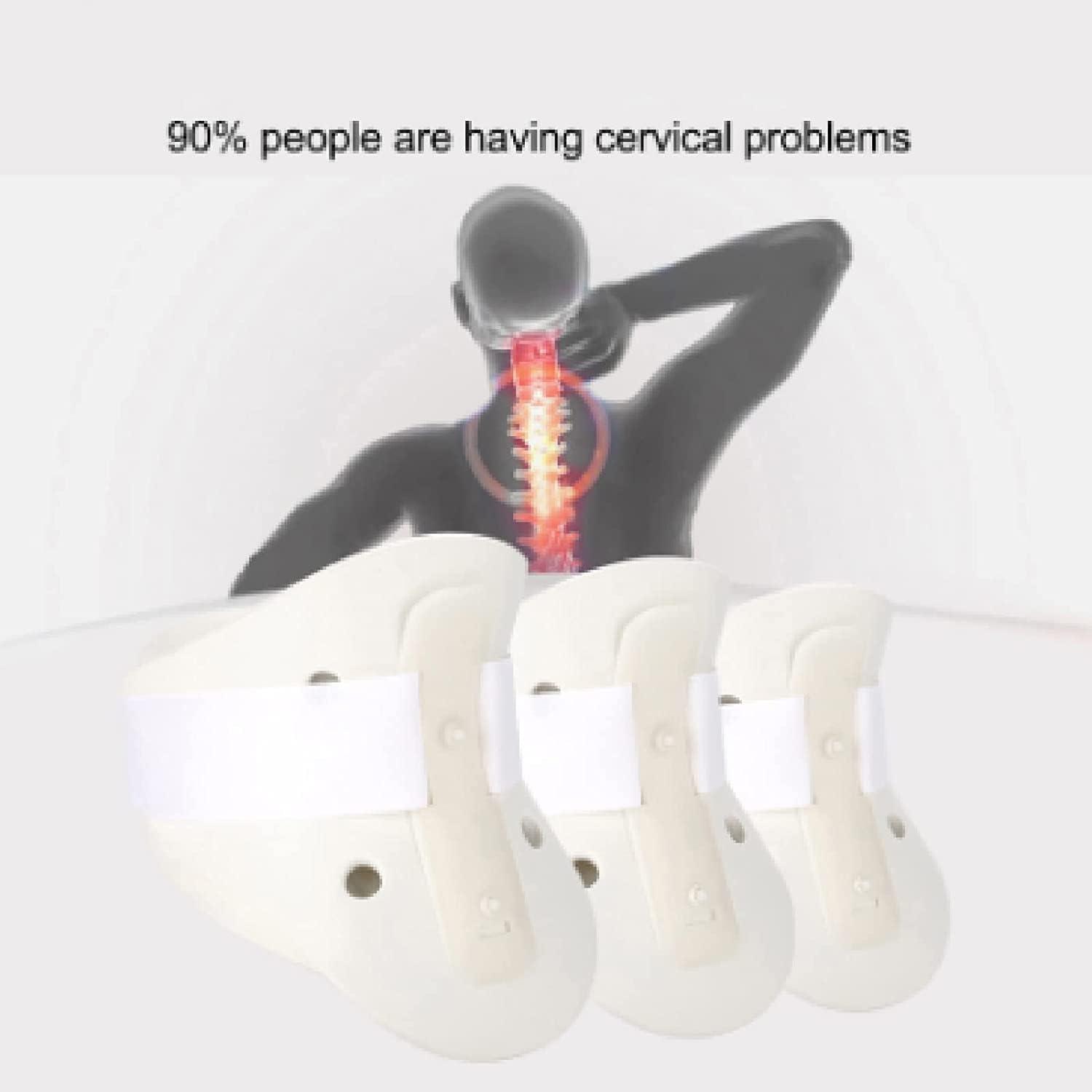 Naked Adjustable Neck Support Prevent Cervical Spondylosis Relieve Migraines Wh M White