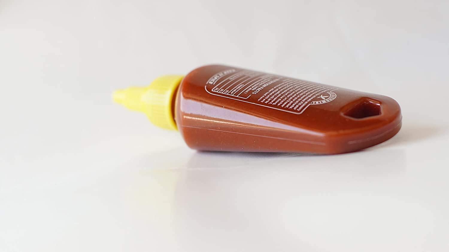 Sriracha Mini Hot Sauce Refillable Keychain Bottle 1 7oz 1 Pack Portable Spice On The Go