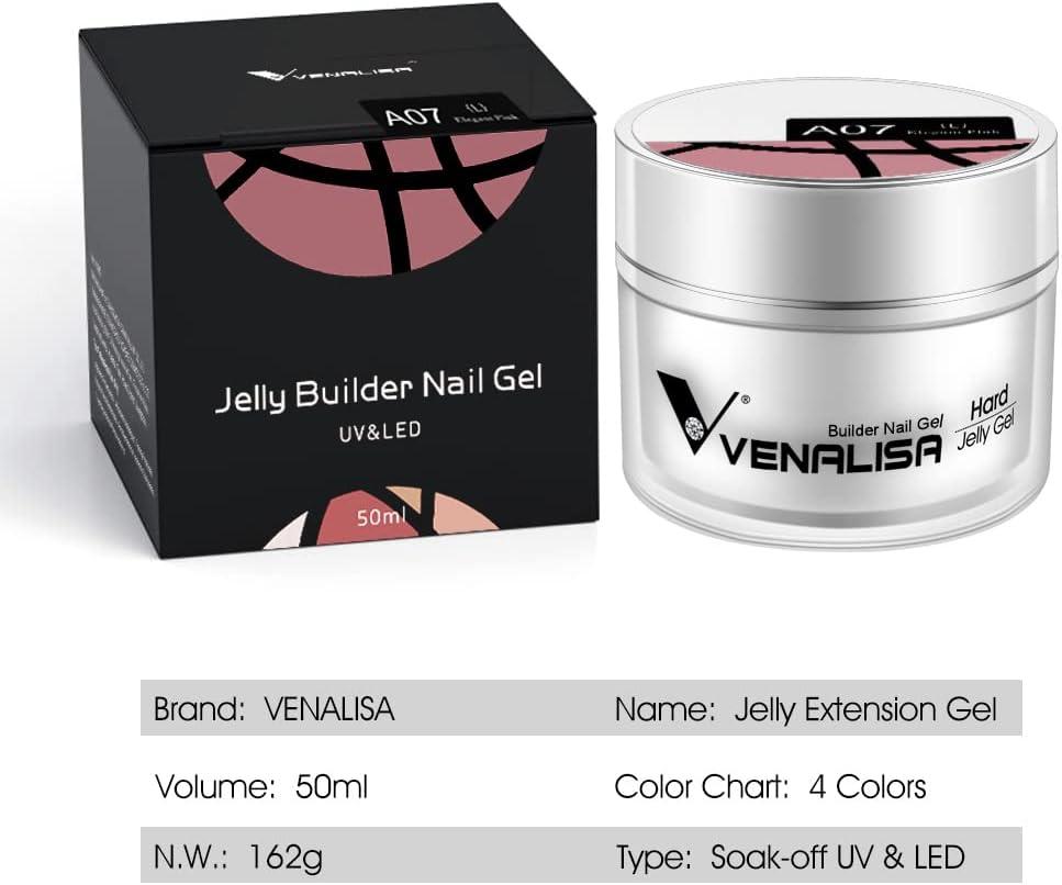 VENALISA 50ml Builder Nail Gel Kit Light Nude Pink Natural Color Buy Now With Express