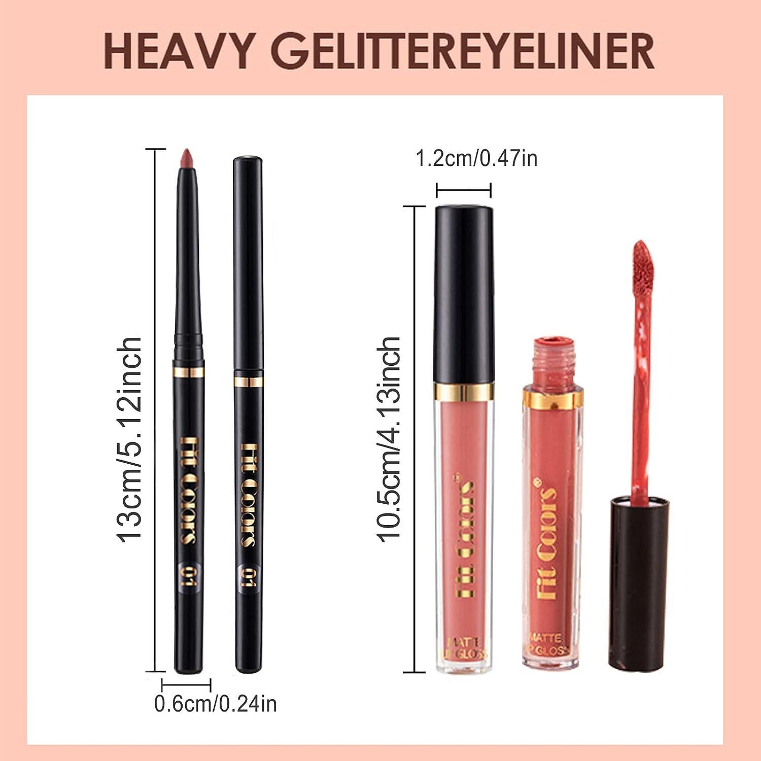 Nude Lip Liner And Lipstick Set For Black Women 3 Matte Liquid Lipsticks 3 Matching Lip