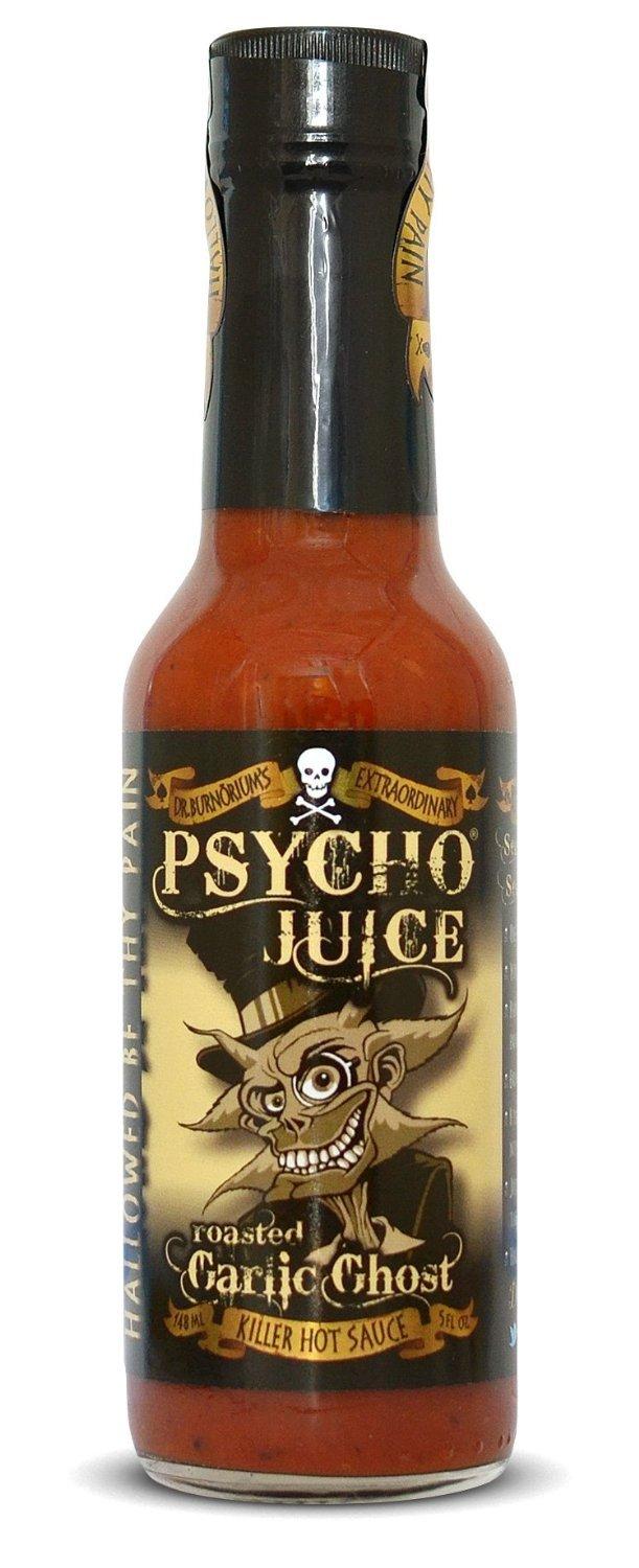 Psycho Juice Roasted Garlic Ghost Pepper Hot Chilli Sauce Ml Buy Now With Express