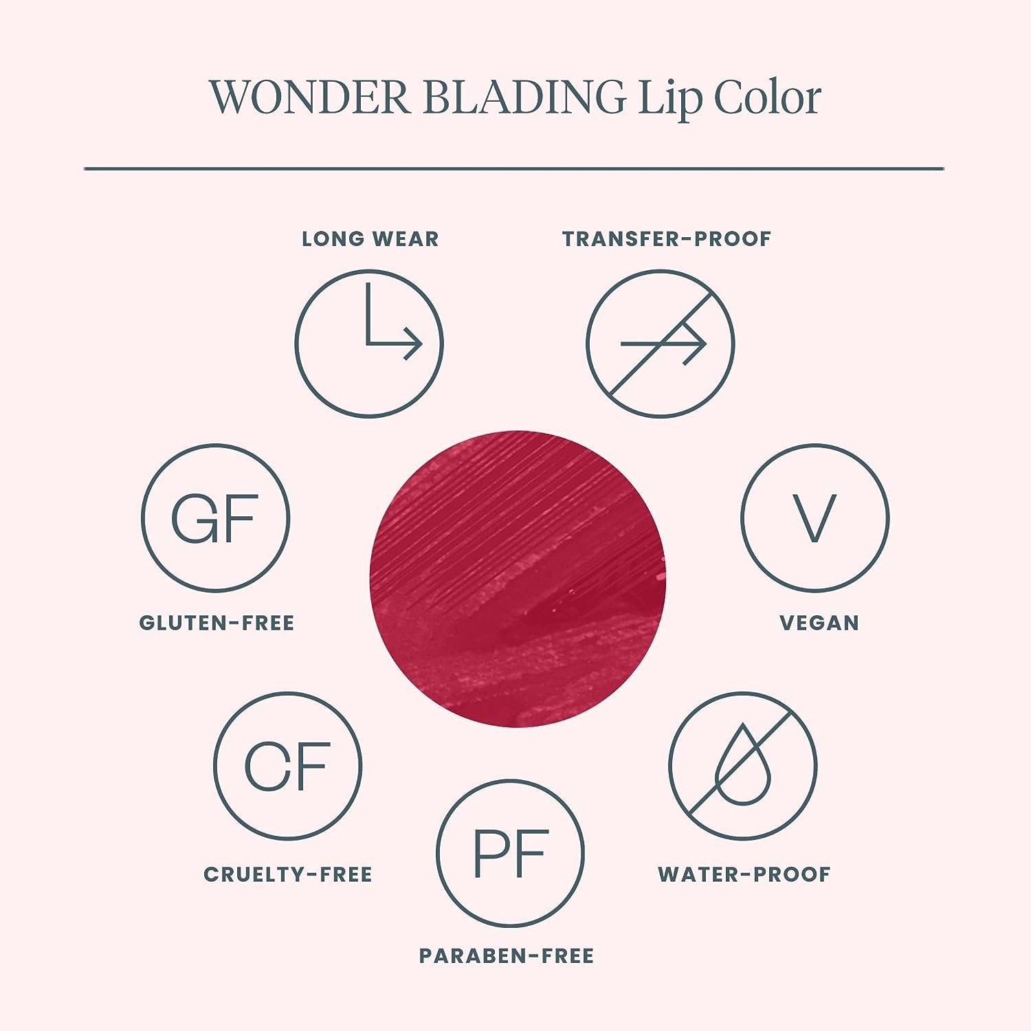 Wonderskin Divine Wonder Blading Peel And Reveal Lip Stain Kit Nude Long Lasting Waterproof