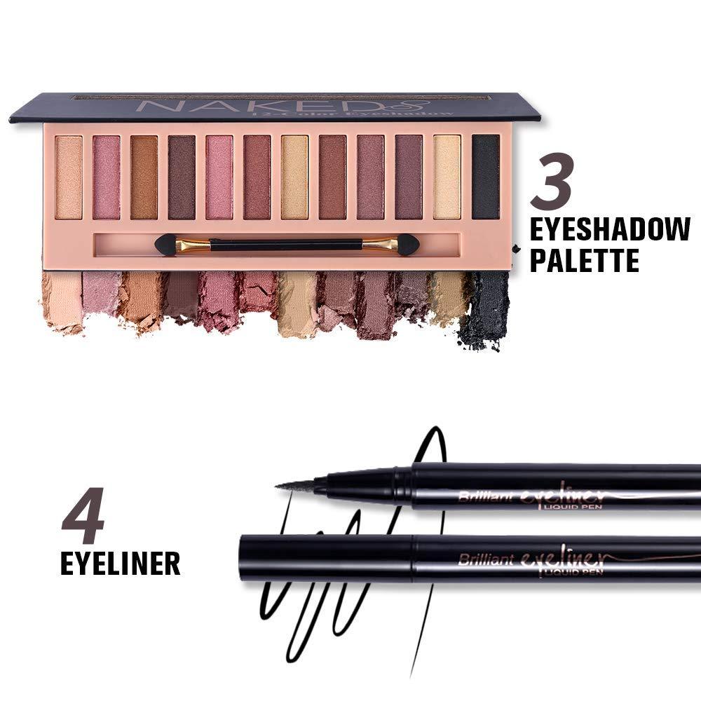 All In One Makeup Kit Colors Nude Shimmer Eyeshadow Palette