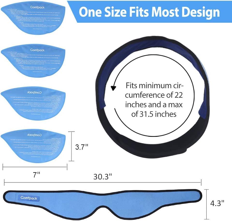 Comfpack Wisdom Teeth Ice Pack Head Wrap Hot Cold Therapy For Wisdom Teeth Surgery Tmj