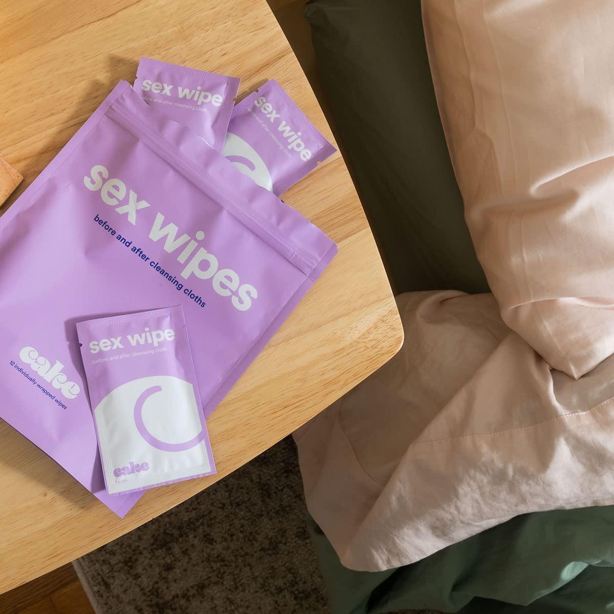 Hello Cake Sex Wipes Honeysuckle Flushable Hygiene Wipes For Adults PH Balanced