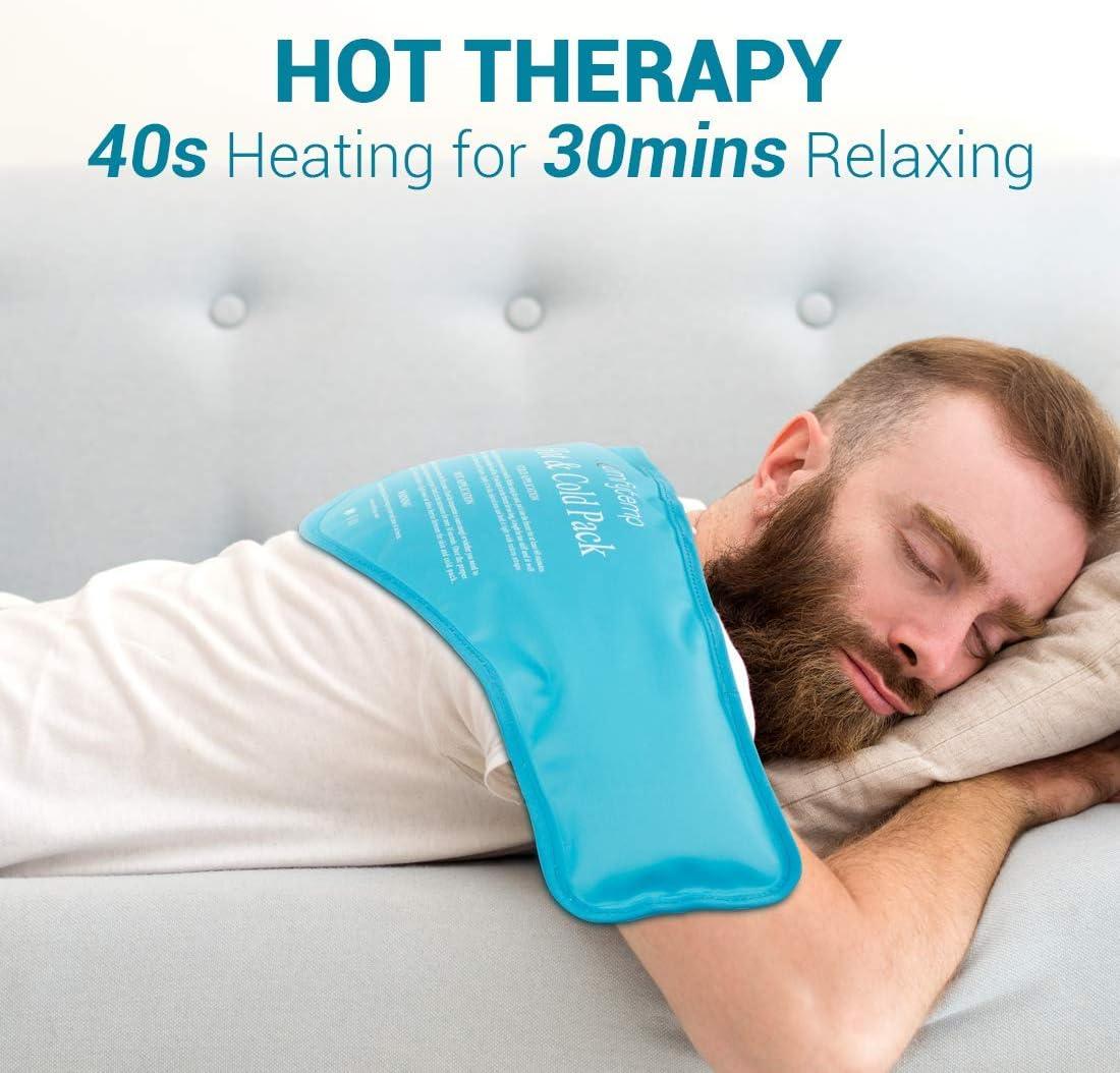 Comfytemp Neck And Shoulder Ice Pack Reusable Hot Cold Therapy Wrap For Pain Relief And