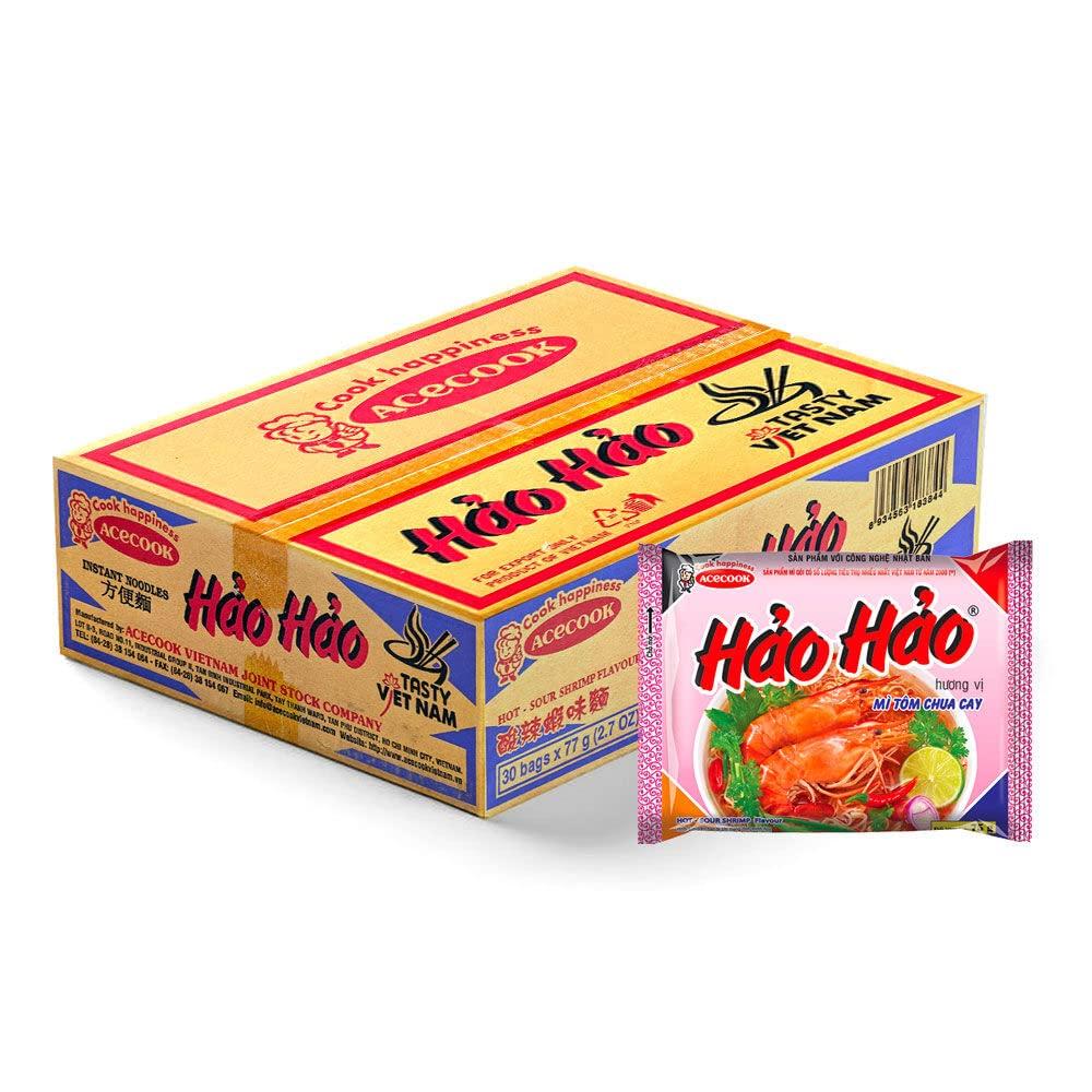 Acecook Hao Hao Vietnamese Hot Sour Shrimp Instant Noodles G Pack Of Buy Now With