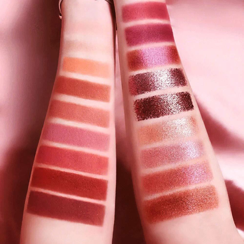 Anni Caiji Color Nude Eyeshadow Palette Pigmented Glitter Matte Shimmer Eyeshadows For