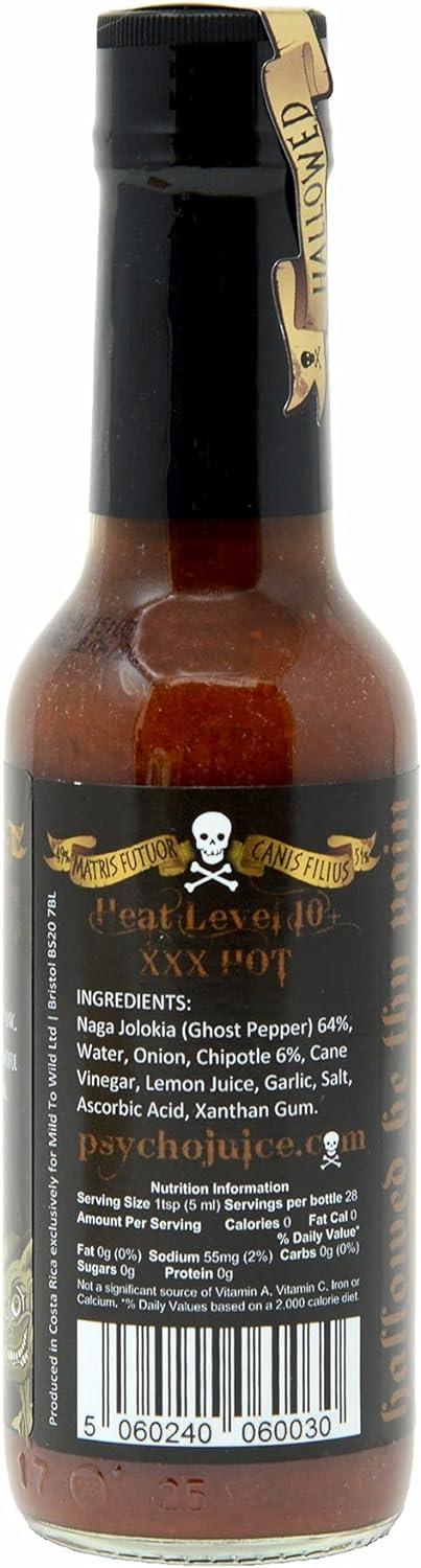 Psycho Juice Chipotle Ghost Pepper Hot Sauce Ml Intense Heat Pack Buy Now With