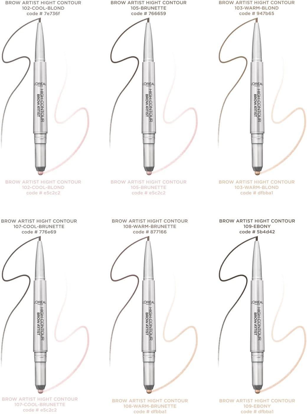 L Oreal Paris High Contour Brow Pencil Highlighter Duo Brunette Pack Of 1 Buy Now With