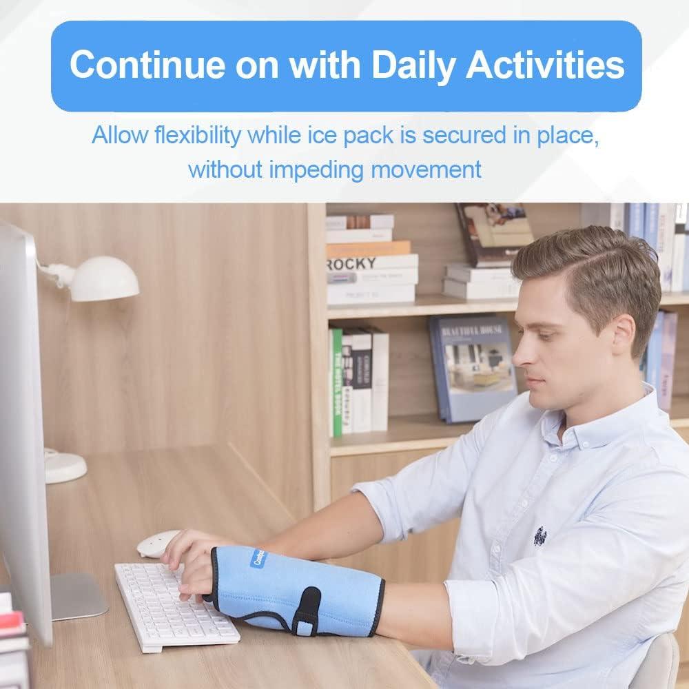 Comfpack Wrist Ice Pack Reusable Hot Cold Therapy For Carpal Tunnel Hand Surgery Rheumatoid