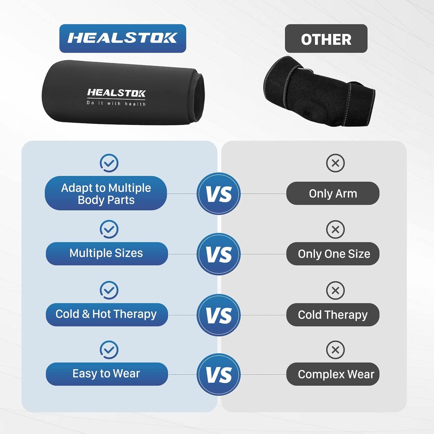 Freeze Sleeve Ice Pack For Elbow Knee Reusable Flexible Gel Wrap For Hot Cold Therapy