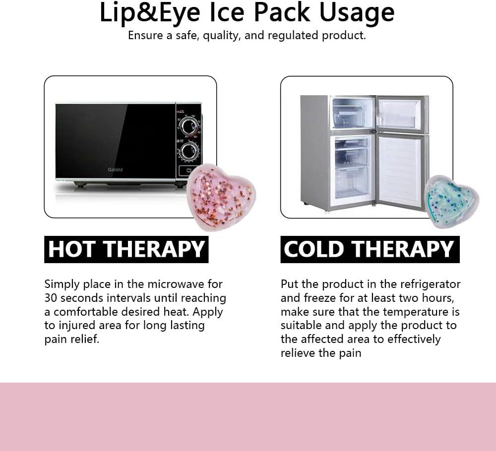 Reusable Gel Eye Ice Pack Hot Cold Treatment For Eye Strain Puffy Eyes Dark Circles Fine