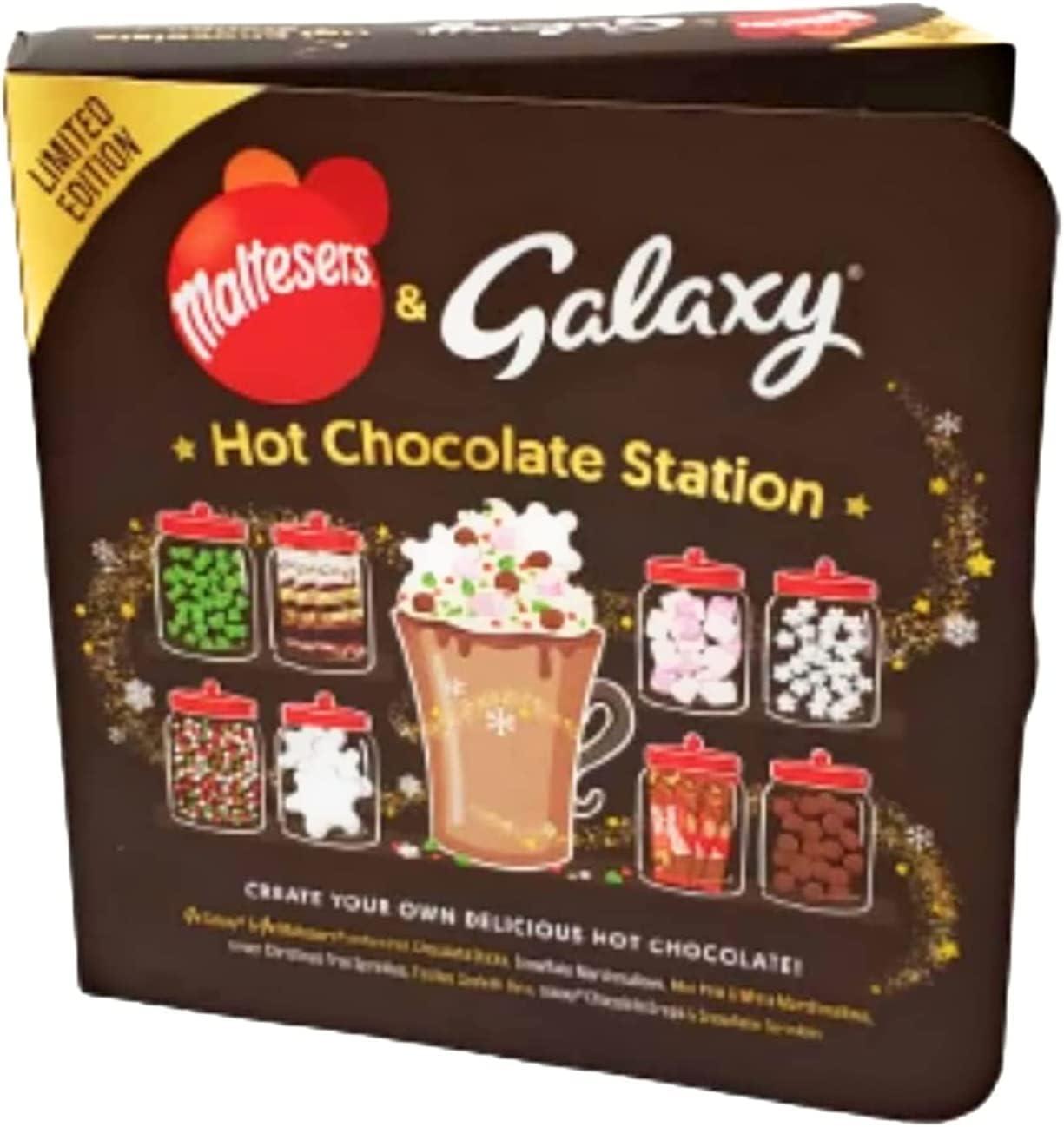 Maltesers Galaxy Hot Chocolate Station With Mini Marshmallow Chocolate Sprinkles Gift Set