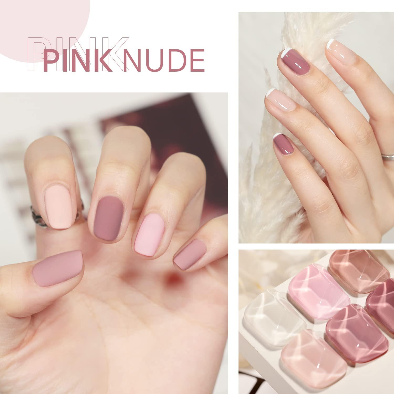GAOY Pink Nude Gel Nail Polish Set 6 Neutral Colors For DIY Manicure Pedicure Buy Now With
