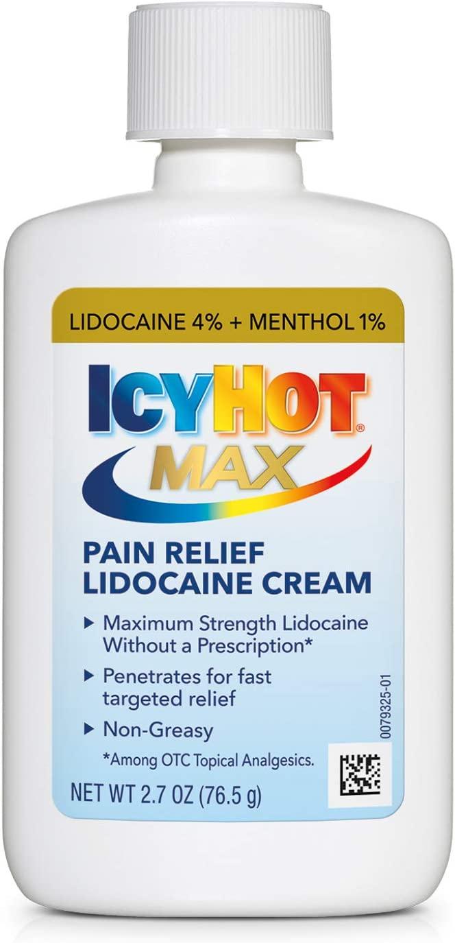 Icy Hot Max Strength Pain Relief Cream With Lidocaine Menthol 2 7 Oz Buy Now With Express