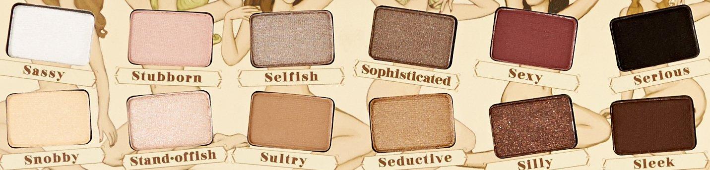 Thebalm Nude Tude Eyeshadow Palette Colors Matte Shimmer Highly Pigmented Eye Shadows