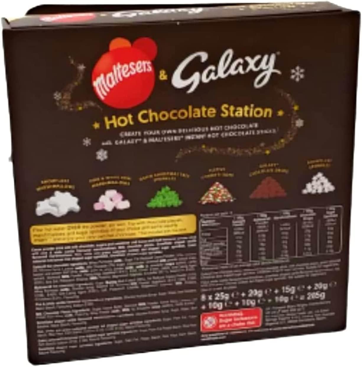 Maltesers Galaxy Hot Chocolate Station With Mini Marshmallow Chocolate Sprinkles Gift Set