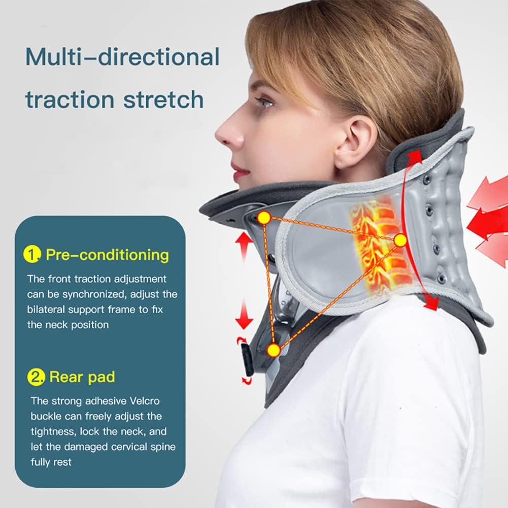 Buy Badez Inflatable Naked Cervical Traction Device Adjustable Levels For Multidirectional