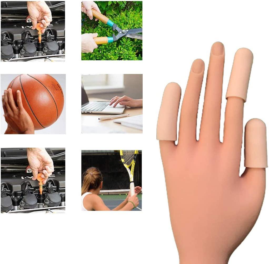 Nude Silicone Gel Finger Cots 20 Pack Finger Protectors For Trigger Finger Hand Conditions
