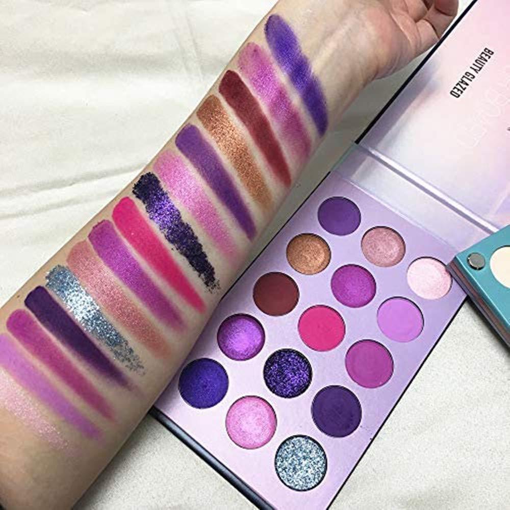 Beauty Searcher Color Eyeshadow Palette High Pigmented Glitter Matte Shades Nude Makeup