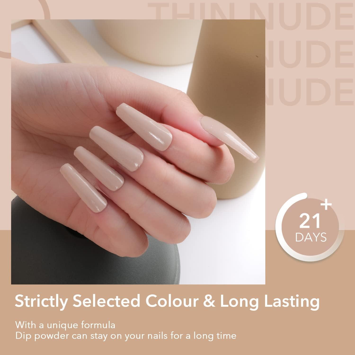 Aokitec G Dip Powder Nude French Nail Art Collection Odor Free Long Lasting Salon Quality