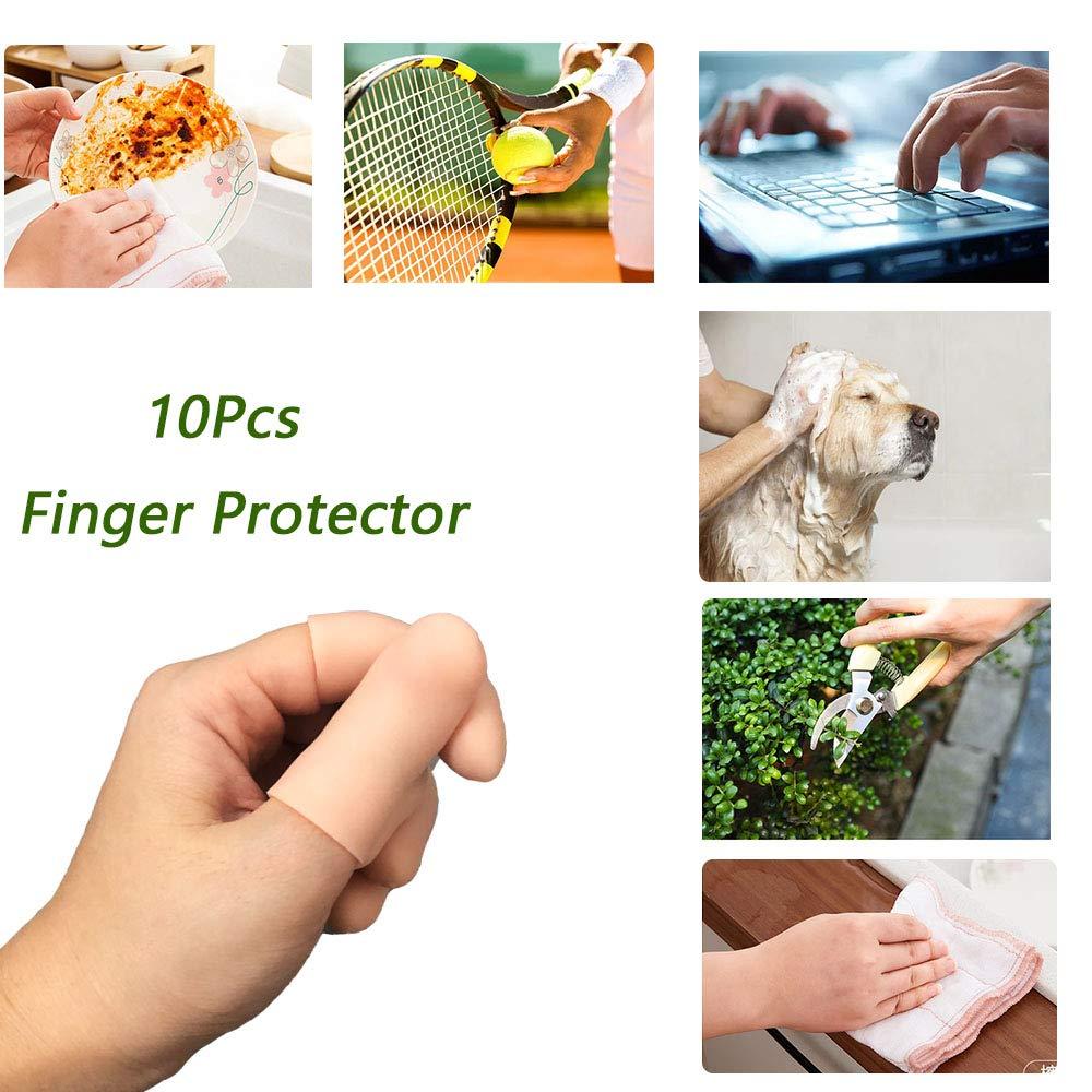 Silicone Gel Finger Protectors For Trigger Finger Arthritis Relief Small Nude Buy Now