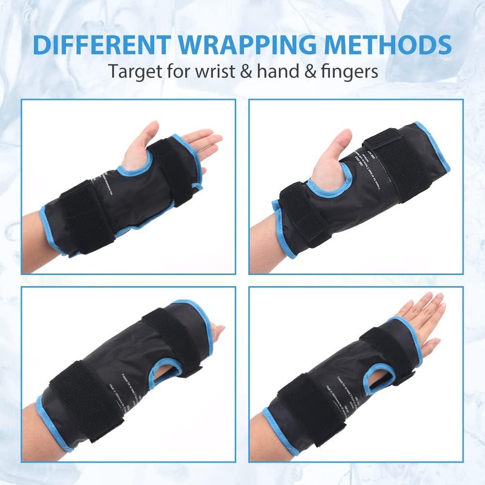 NEWGO Hand Ice Pack Wrist Wrap Hot Cold Therapy For Carpal Tunnel Relief Wrist Injuries
