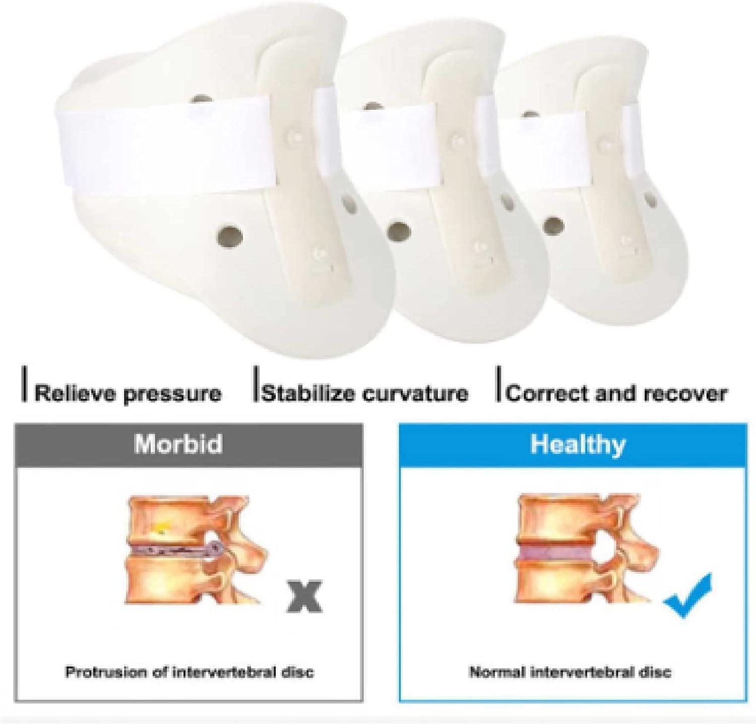 Naked Adjustable Neck Support Prevent Cervical Spondylosis Relieve Migraines Wh M White