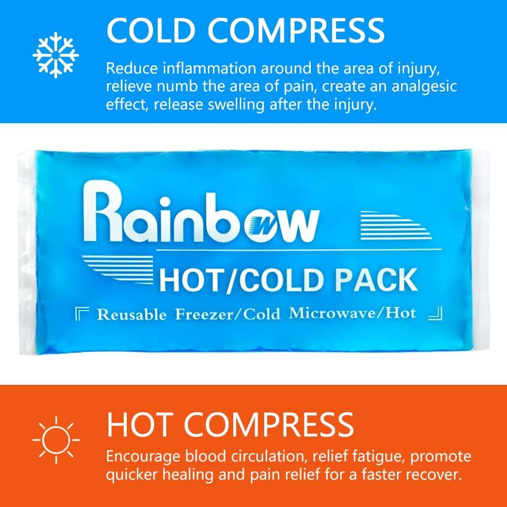 Reusable Gel Ice Packs 2 Pack Hot And Cold Therapy For Injuries And Pain Relief Flexible