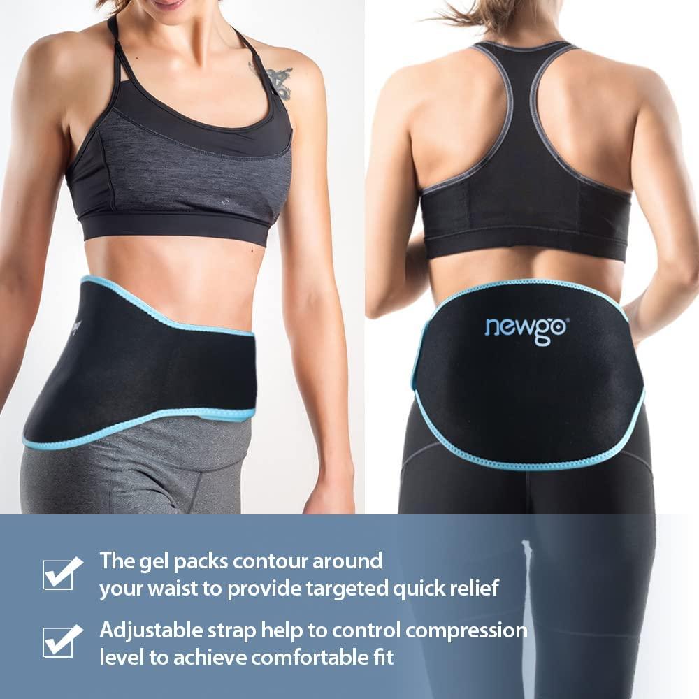 Newgo Gel Ice Pack Pack For Back Pain Relief Hot Cold Packs Belt For Injuries Sciatica