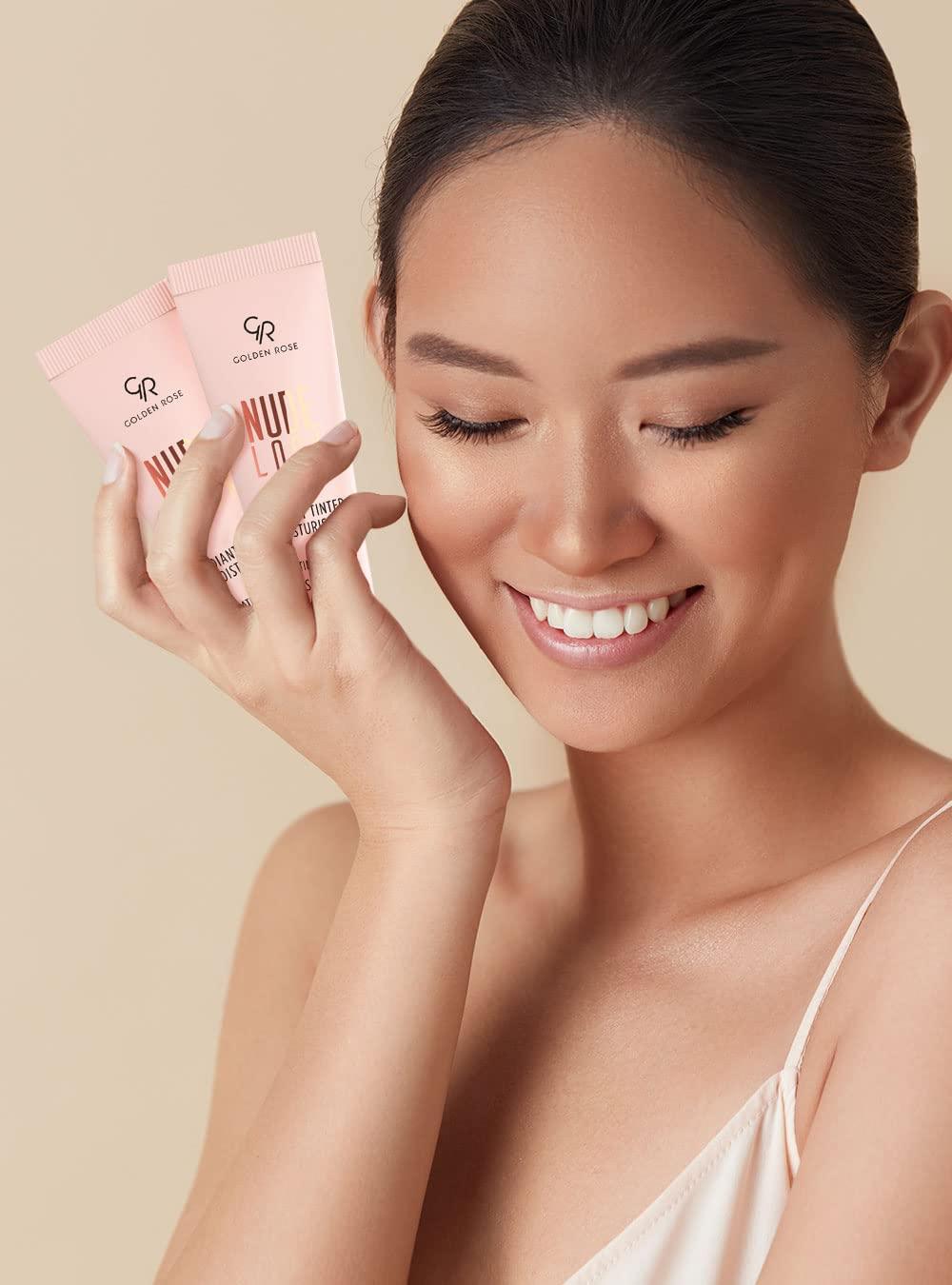 Golden Rose Nude Look Radiant Tinted Moisturiser Deep Tint Hydrating Radiant Finish