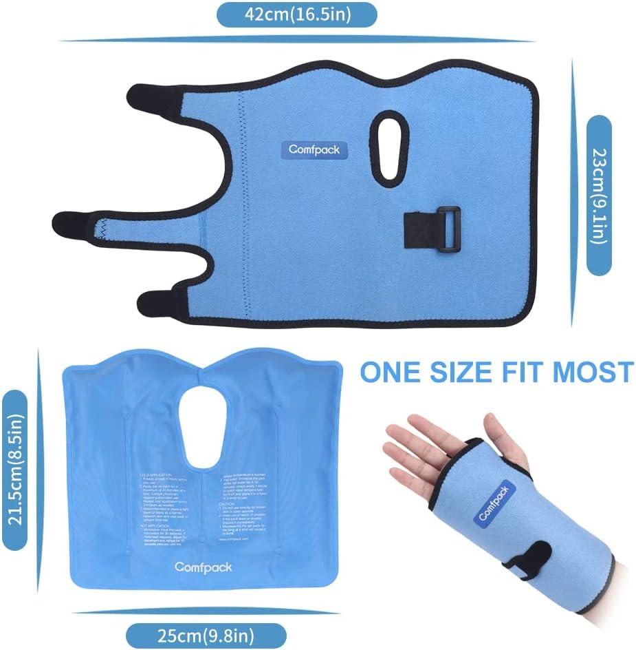 Comfpack Wrist Ice Pack Reusable Hot Cold Therapy For Carpal Tunnel Hand Surgery Rheumatoid