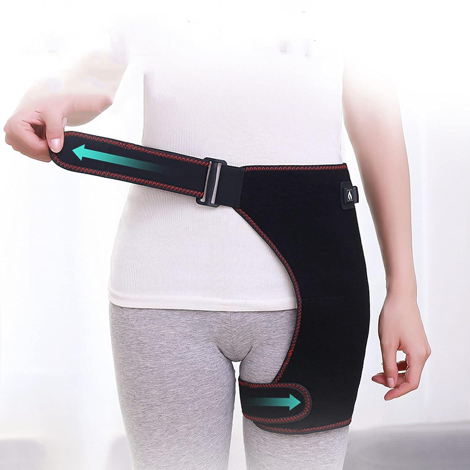 Anggrek Heating Hip Brace Vibration Modes Adjustable Pain Relief Thigh Wrap Hot Compress
