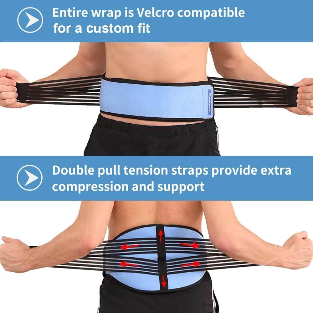 Comfpack Ice Pack For Back Pain Relief Reusable Hot Cold Compress Back Ice Wrap Packs For