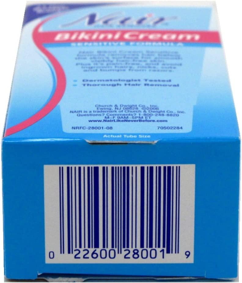 Nair Sensitive Bikini Cream Hair Remover 1 7 Oz Pack Of 3 Buy Now With Express