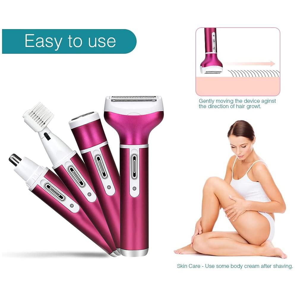 Oocome In Women Bikini Trimmer Electric Shaver Rechargeable Painless Hair Removal For