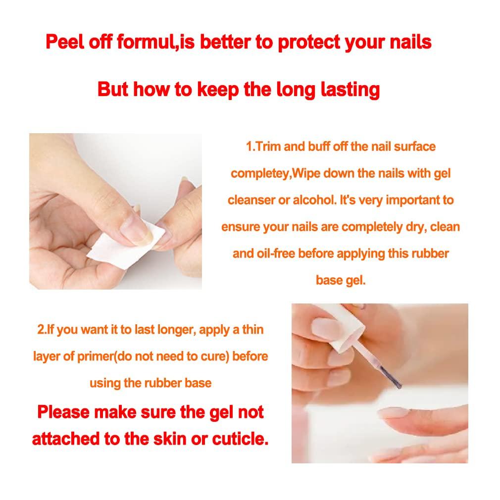 Fannest Rubber Builder Base Gel In Sheer Nude Nail Strengthener Extension Gel Led Uv Soak