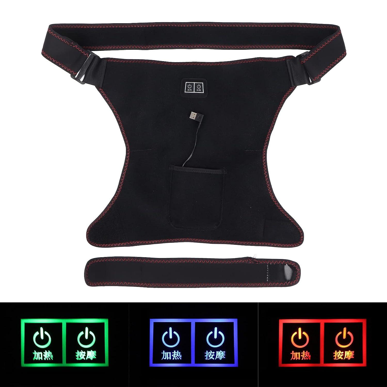 Anggrek Heating Hip Brace Vibration Modes Adjustable Pain Relief Thigh Wrap Hot Compress