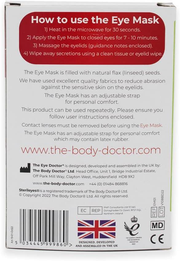 The Eye Doctor Hot Eye Compress Treatment For Dry Eye Blepharitis Mgd Heat Bag Mask